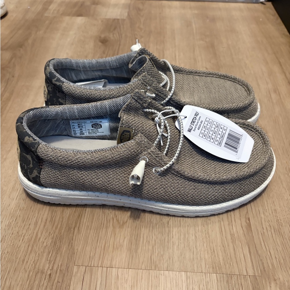 Hey Dude Men's Slip-On Loafers - Tan and Camo